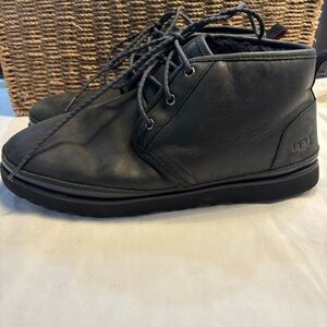 UGG Neumel Weather II Black TNT leather Waterproof Boots Size 12